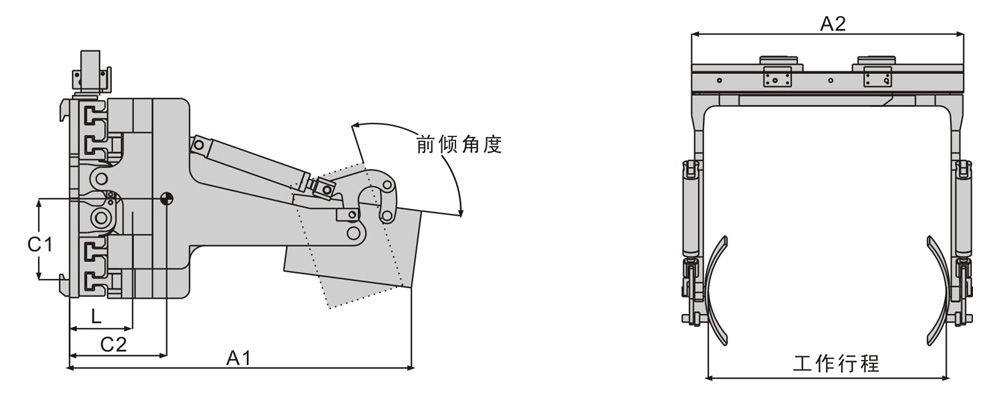 前倾式油桶夹|叉车倒桶夹|叉车倒桶器|化工倒料器|叉车桶夹|叉车桶夹器|夹桶单桶|油桶夹桶器